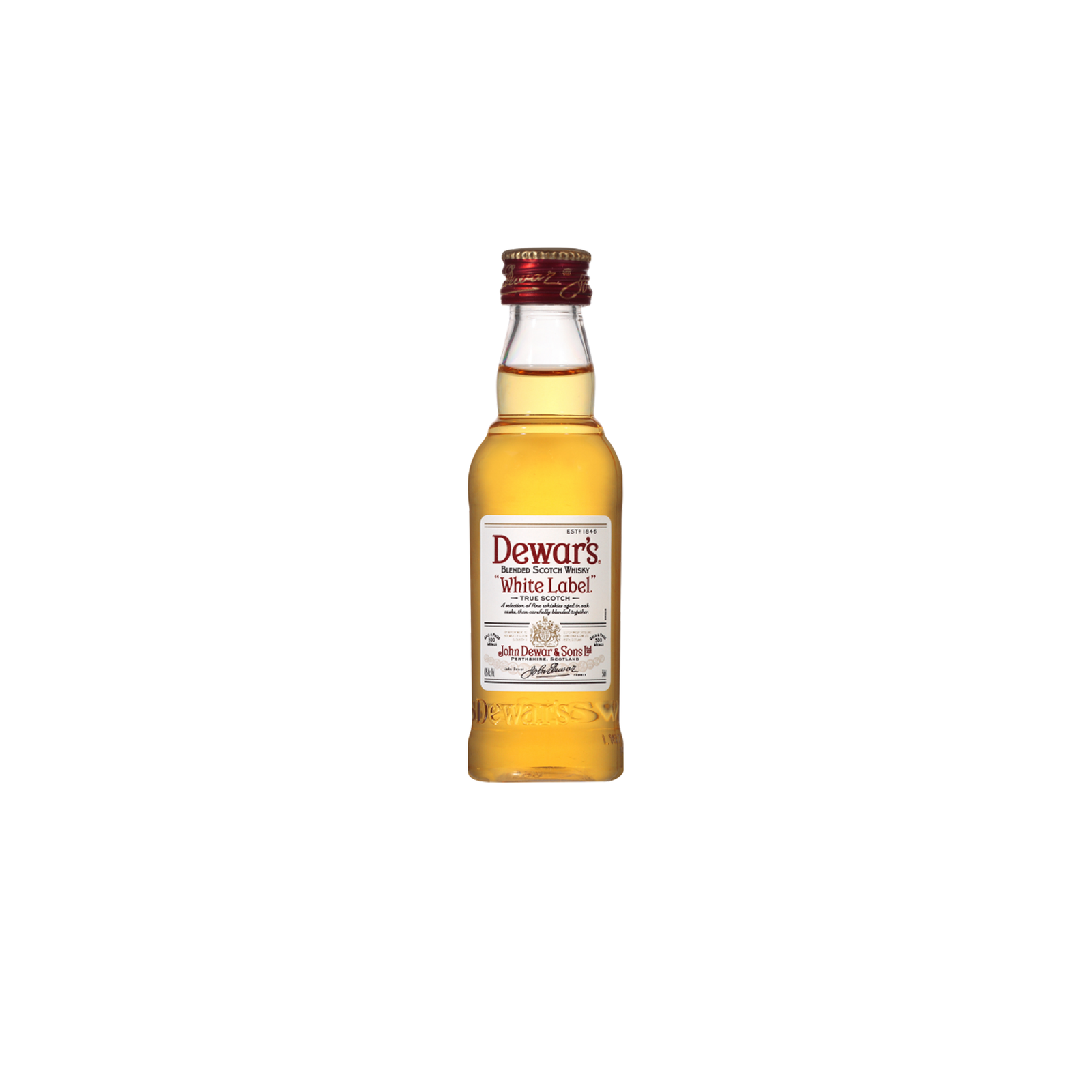 Dewars White Label blended Scotch whisky bottle NZ