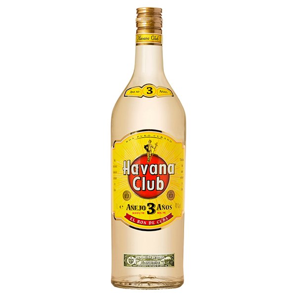 Havana Club 3 Year Old Cuban white rum 1L bottle NZ