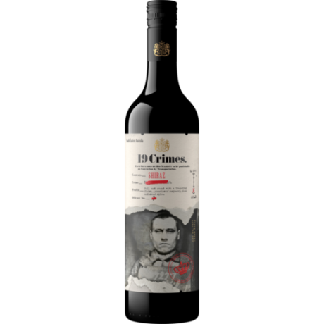 19 Crimes Shiraz 750ml Australian red wine bottle NZ