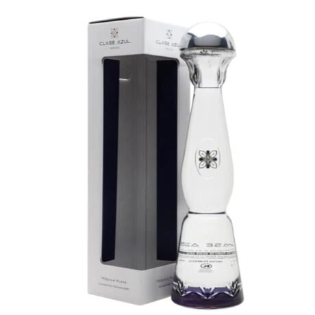 Clase Azul Plata tequila bottle with hand-painted ceramic design NZ