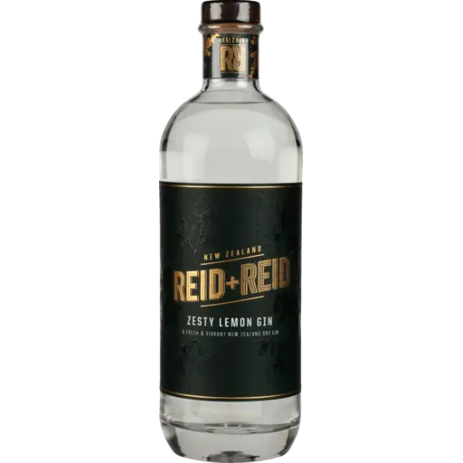 Reid+Reid Zesty Lemon Gin 700ml bottle New Zealand citrus gin