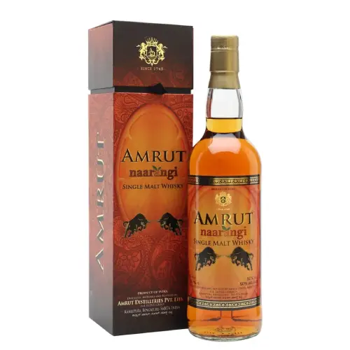 Amrut Naarangi Indian single malt whisky bottle NZ