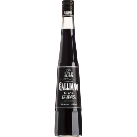Galliano Black Sambuca 500ml bottle Italian anise liqueur NZ