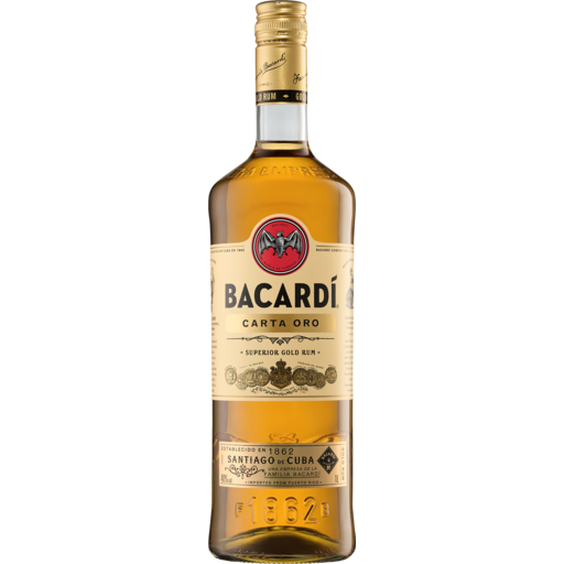 Bacardi Carta Oro Gold 200ml rum bottle NZ
