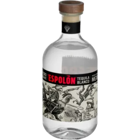 Espolon Blanco Tequila 750ml bottle with Mexican folk art label NZ