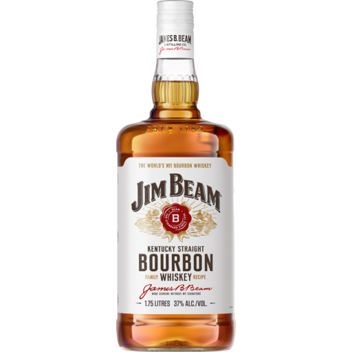 Jim Beam 1.75L Kentucky Straight Bourbon Whiskey bottle NZ