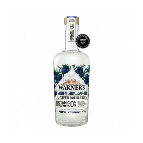 Warners Dry 0% 500ml non-alcoholic gin bottle NZ