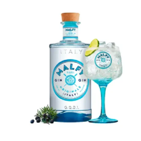 Malfy Originale Italian gin 700ml bottle with premium glass gift set NZ