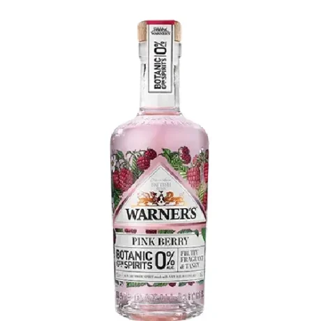 Warners 0% Pink Berry alcohol-free gin bottle NZ