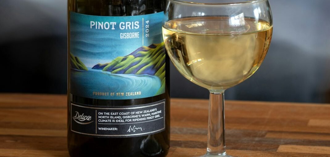 A curated selection of New Zealand wines displayed on a wooden table, representing the best online wine store in New Zealand